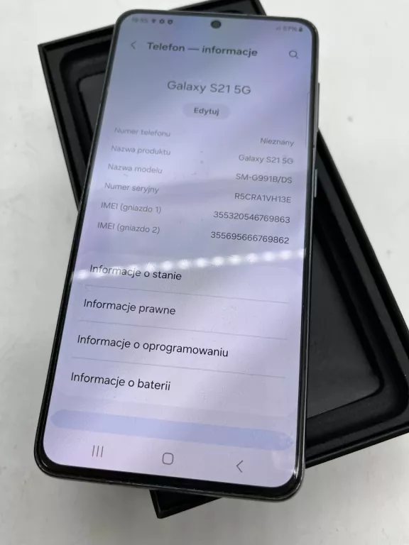 TELEFON SAMSUNG S21 5G 128/8GB PUDEŁKO