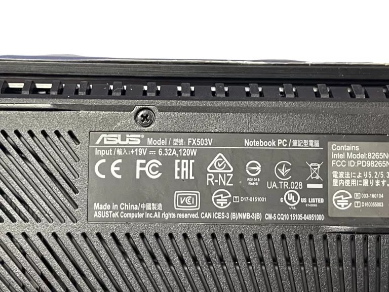 LAPTOP ASUS FX503V I5 /512SSD