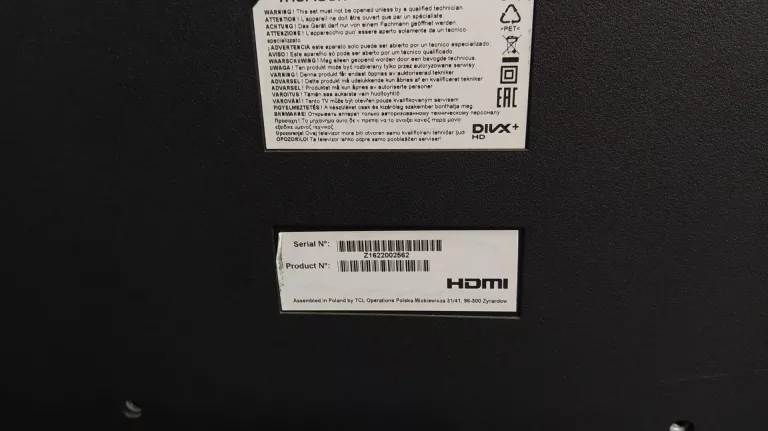 TELEWIZOR THOMSON 48 SMART TV ZAS PILOT
