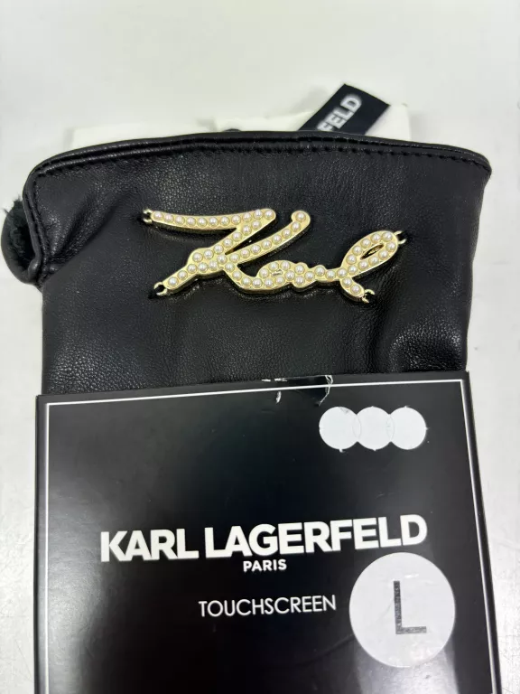 SKÓRZANE RĘKAWICZKI KARL LAGERFELD TOUCHSCREEN L4WG9115