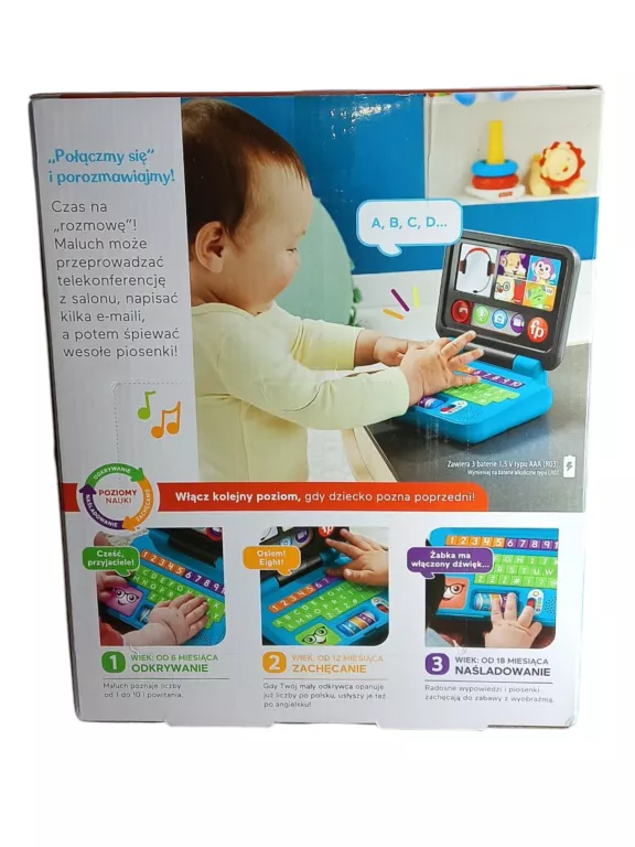 EDUKACYJNY LAPTOP MALUCHA FISHER-PRICE