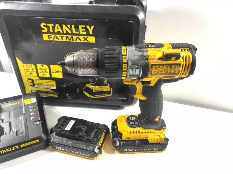 WKRĘTARKA STANLEY FATMAX FMC625 + 2 AKU+ ŁAD + WAL