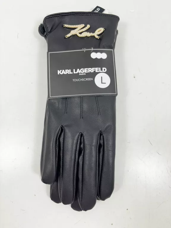 SKÓRZANE RĘKAWICZKI KARL LAGERFELD TOUCHSCREEN L4WG9115