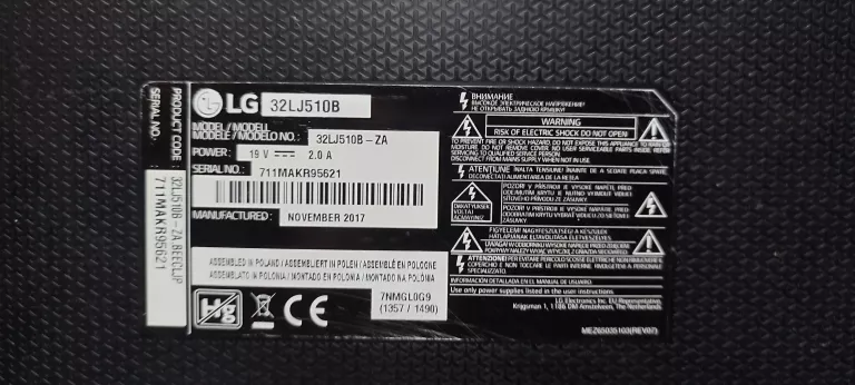 TELEWIZOR LG 32LJ510B