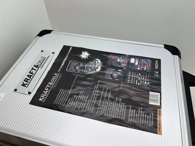 KRAFT DELE KD314 SKRZYNKA Z NARZĘDZIAMI SREBRNA