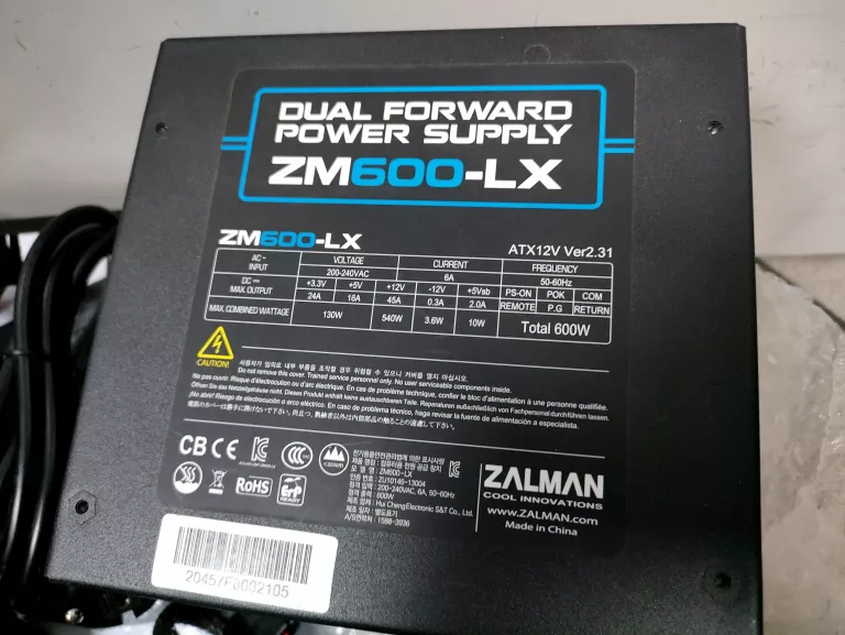 ZASILACZ ZALMAN ZM600-LX SUPER STAN