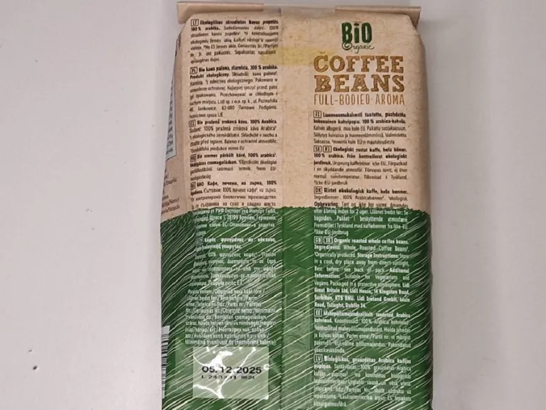 KAWA BIO ORGANIC ZIARNO BELLAROM