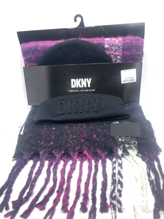 ZESTAW CZAPKA SZALIK DKNY D3KZ0060 BLACKBERRY 4BA