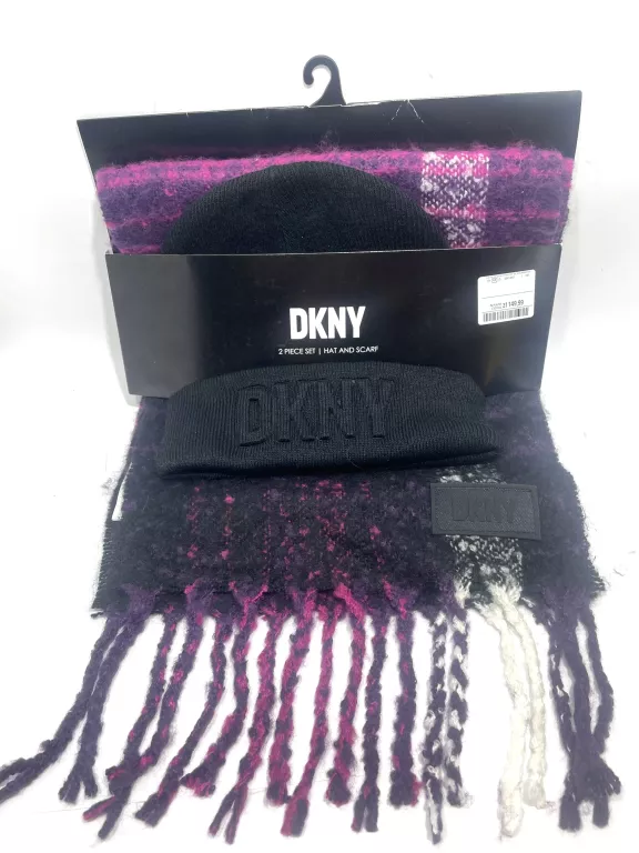 ZESTAW CZAPKA SZALIK DKNY D3KZ0060 BLACKBERRY 4BA