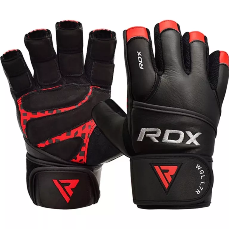 RĘKAWICZKI FITNESS Z PASKIEM RDX L7 CROWN ROZM S
