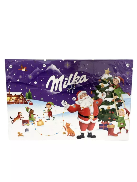 MILKA KALENDARZ ADWENTOWY 200 G CZEKOLADKI MIX NEW ŚWIĘTA