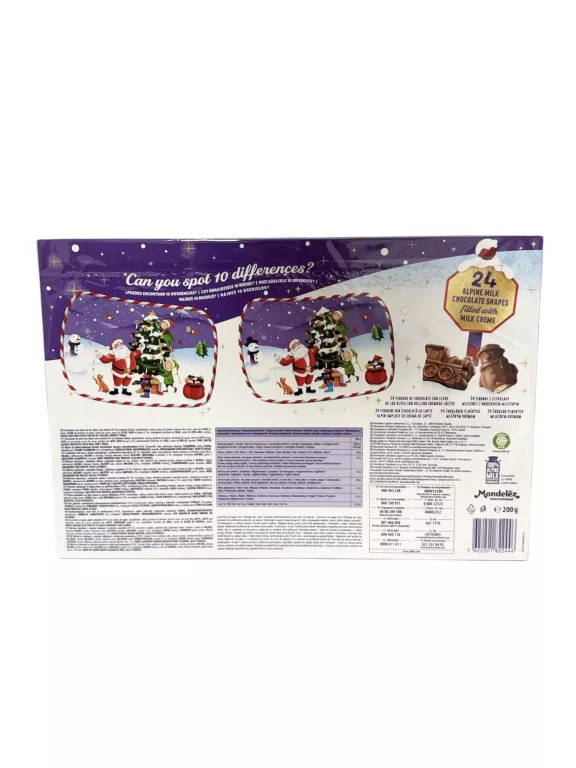 MILKA KALENDARZ ADWENTOWY 200 G CZEKOLADKI MIX NEW ŚWIĘTA