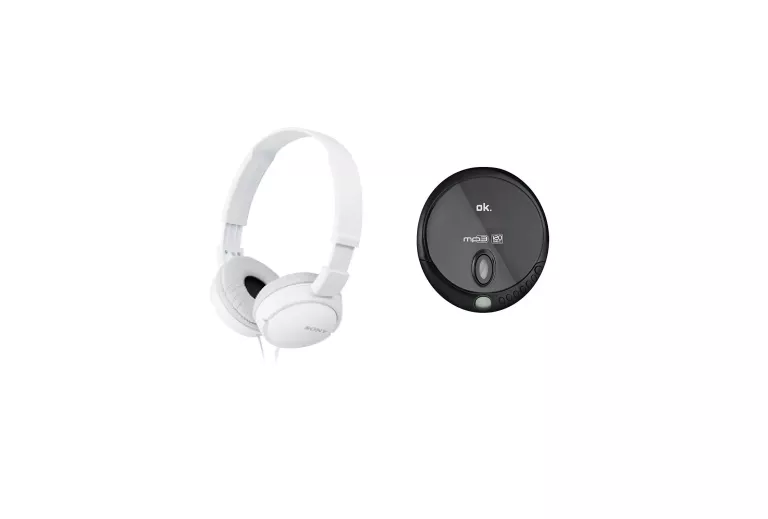 PRZENOŚNY ODTWARZACZ CD OK OPC 310-B SŁUCHAWKI SONY MDR- ZX110 DISCMAN