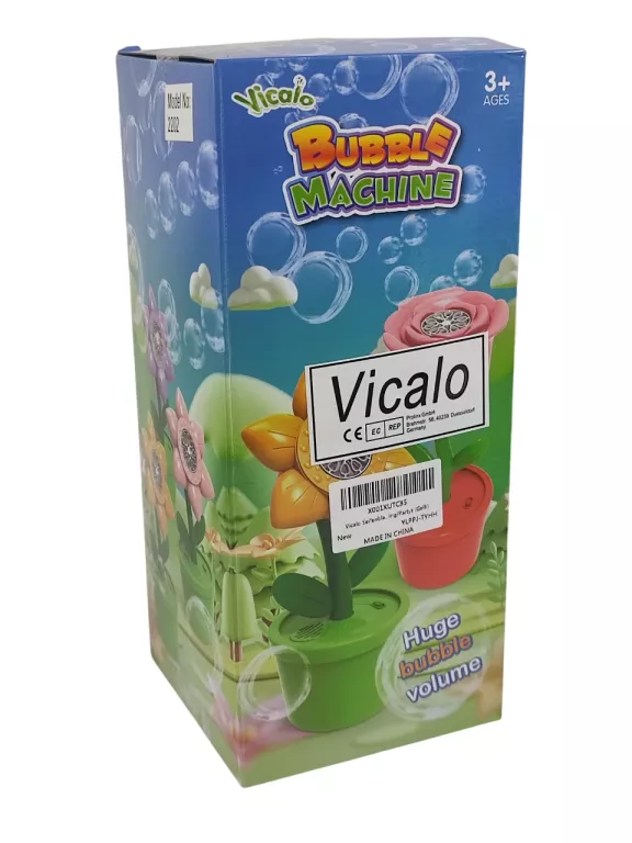 MASZYNKA DO BANIEK MYDLANYCH MUZYKA VICALO BUBBLE MACHINE KWIATEK