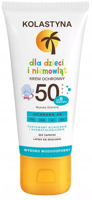 KREM NA SŁOŃCE KOLASTYNA NA SŁOŃCE 50 SPF 75 ML 150 G