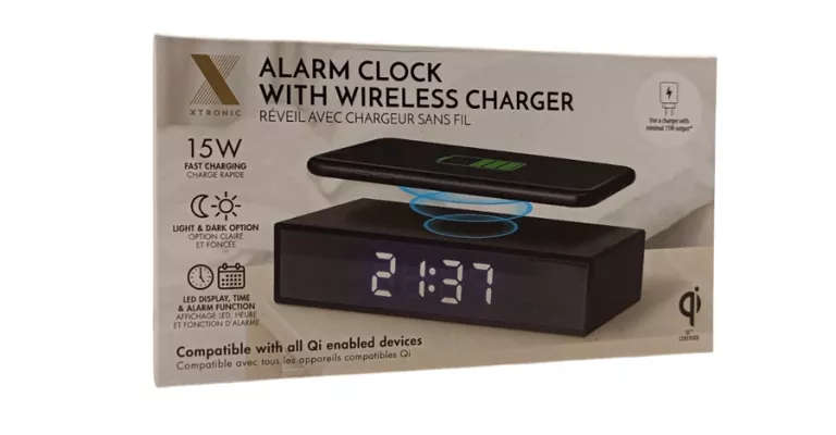 ZEAGREK BUDZIK ALARM CLOCK WITH WIRELESS CHARGER