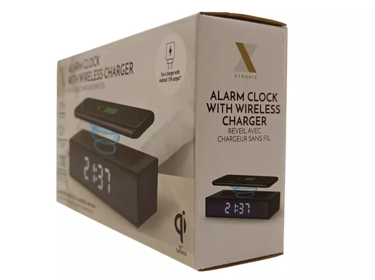 ZEAGREK BUDZIK ALARM CLOCK WITH WIRELESS CHARGER