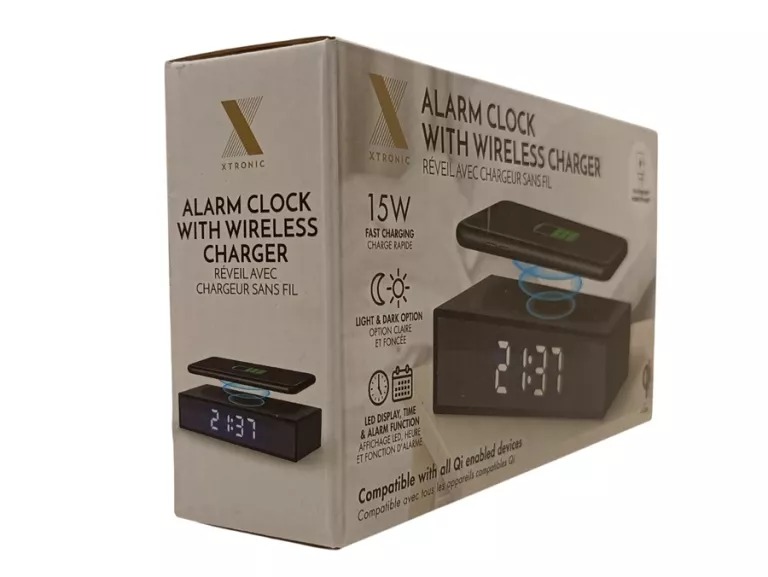 ZEAGREK BUDZIK ALARM CLOCK WITH WIRELESS CHARGER