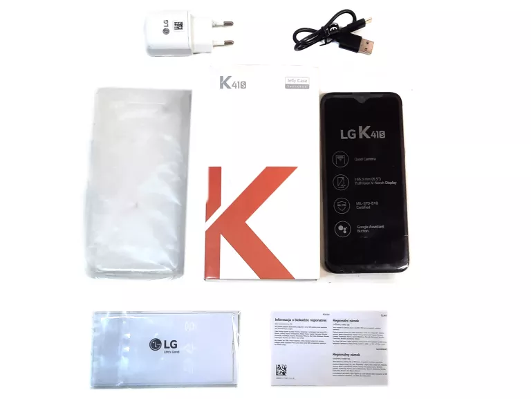 TELEFON LG K41S LM-K410EMW SZARY 3/32GB 6.5'' 4G (LTE) NFC JAK NOWY
