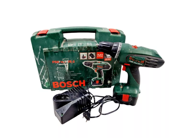 WKRĘTARKA BOSCH PSR 14,4 VE-2 + AKUMULATOR + ŁADOWARKA | WALIZKA
