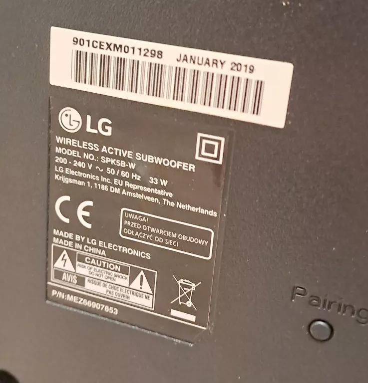 SOUNDBAR LG SK5 2.1+PILOT