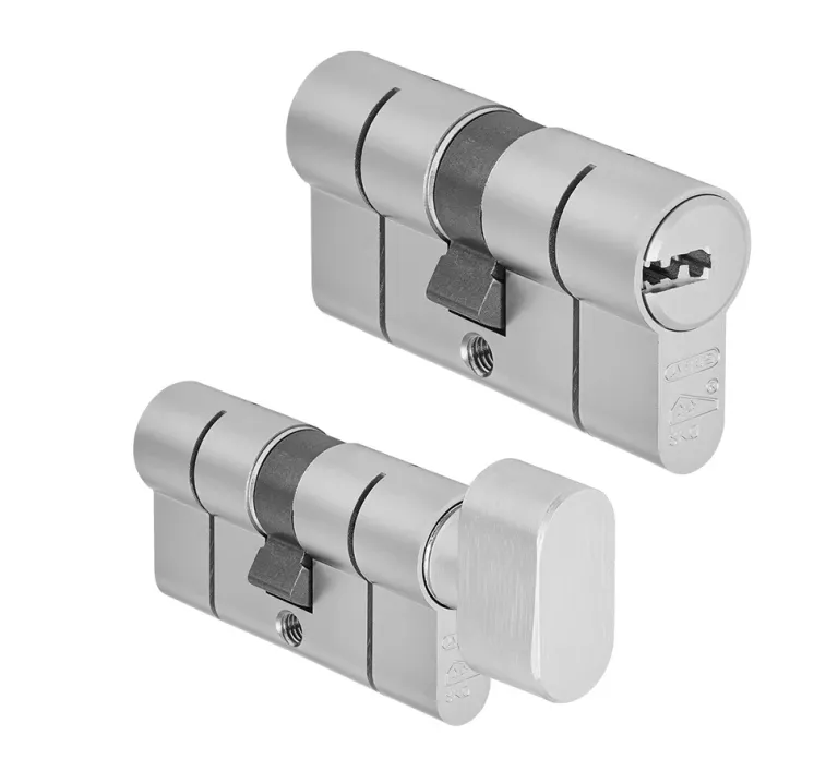 DWIE WKŁADKI ABUS NA JEDEN KLUCZ D10+KD10NP 55/40G NIKIEL