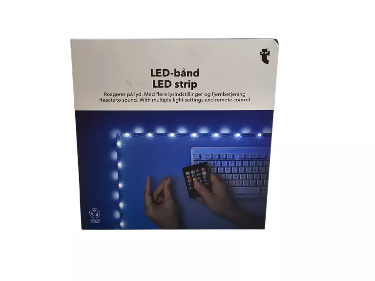 TAŚMA LED NA BATERIE Z PILOTEM 2,4M 4,41W