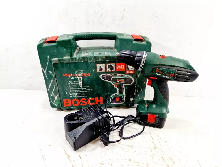 WKRĘTARKA BOSCH PSR 14,4 VE-2 + AKUMULATOR + ŁADOWARKA | WALIZKA