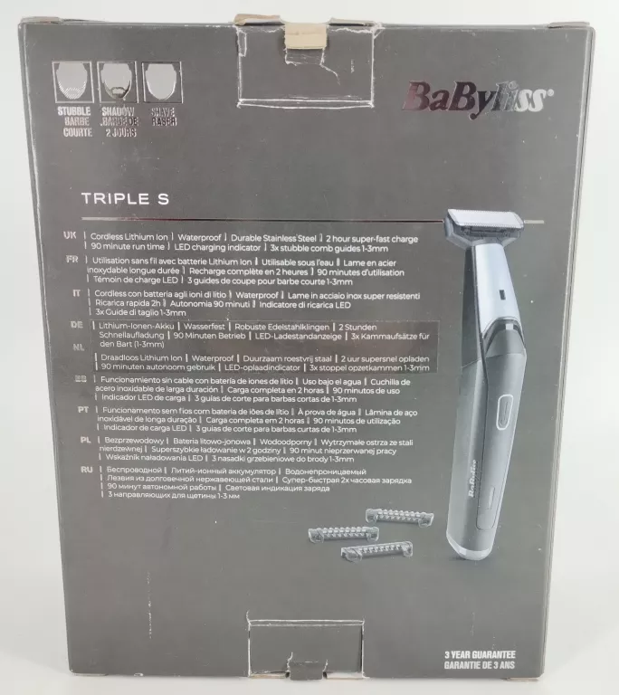 TRYMER MĘSKI BABYLISS T880E + PUDEŁKO