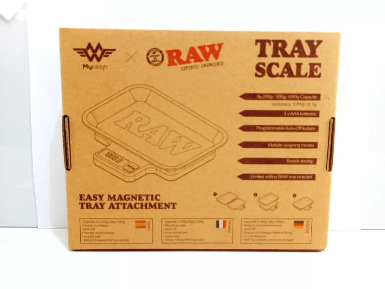RAW TRAY SCALE WAGA DO SUSZU Z TACKĄ RAW 200G 0,01