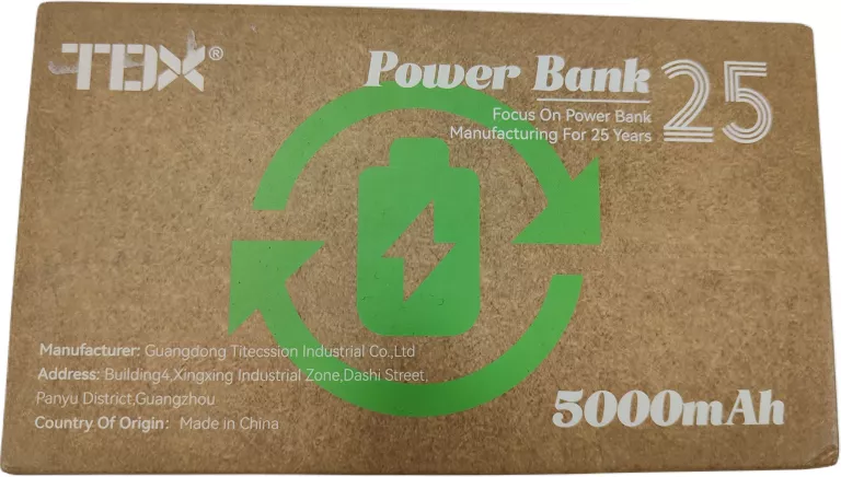 POWERBANK TDX 5000 MAH MAGSAFE 5000 MAH CZARNY PUDEŁKO