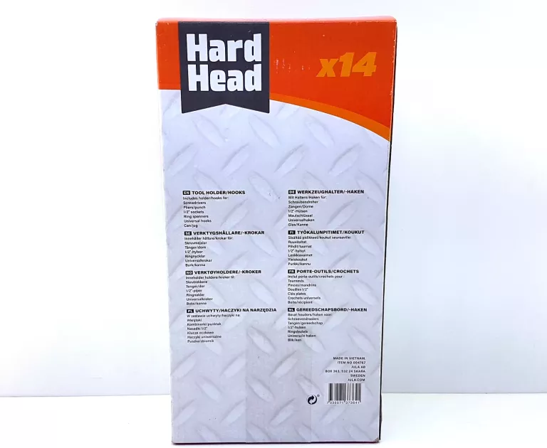 UCHWYTY HACZYKI NA NARZĘDZIA 14 ELEMENTÓW HARD HEAD
