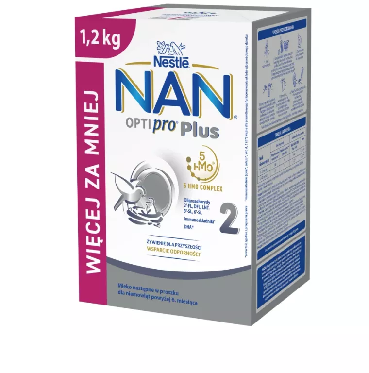 NESTLÉ NAN OPTIPRO PLUS 2 HMO 1200 G 8445291113596