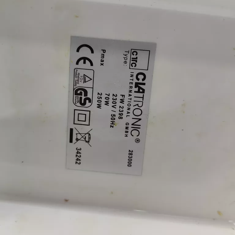 MASZYNKA CLATRONIC FW 2398 3W1