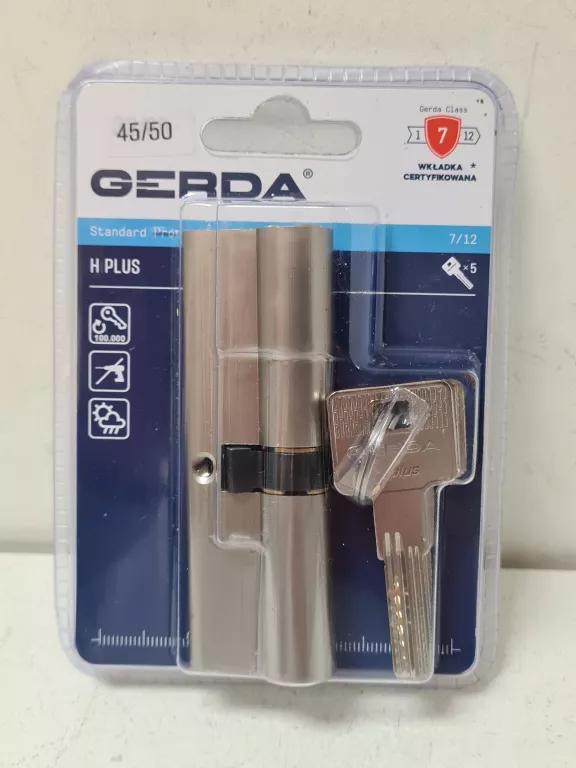 WKŁAD DO ZAMKA GERDA H PLUS 45/50 KOMPLET