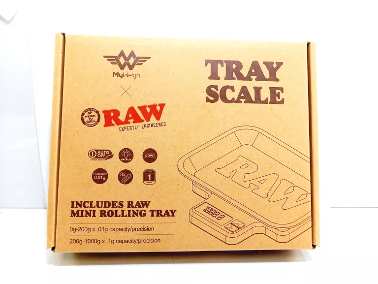 RAW TRAY SCALE WAGA DO SUSZU Z TACKĄ RAW 200G 0,01