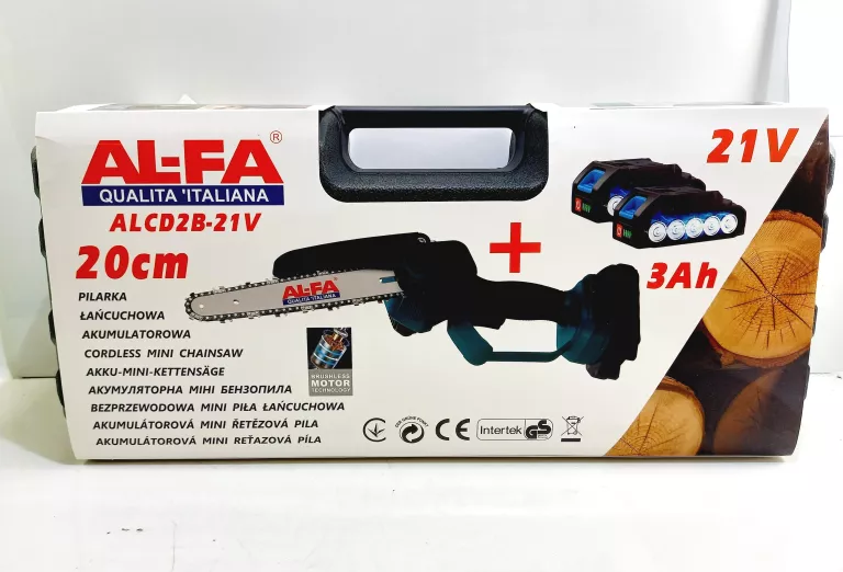PIŁA ŁAŃCUCHOWA AKUMULATOROWA 8" PILARKA BEZSZCZOTKOWA ALFA ALCD2B-21V