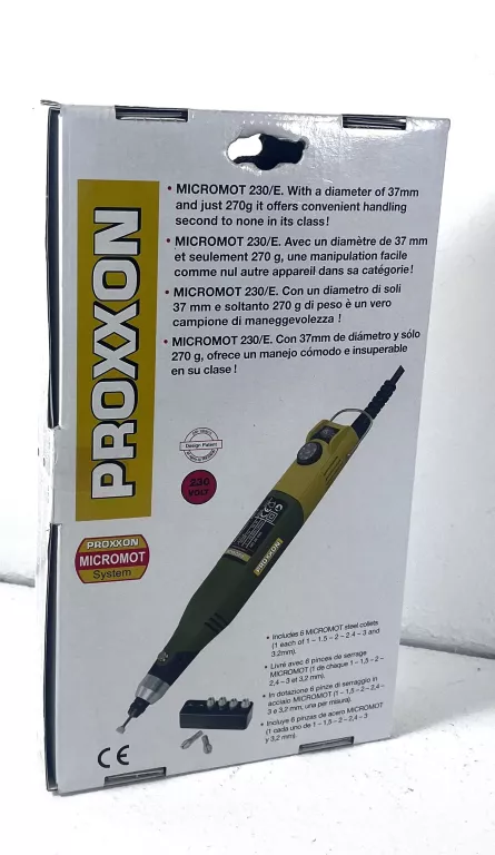 PROXXON MICROMOT 230/E, FREZARKO, WIERTARKO, SZLIFIERKO, POLERKA PR28440
