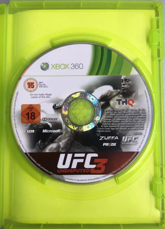 GRA XBOX 360 UFC 3 UNDISPUTED