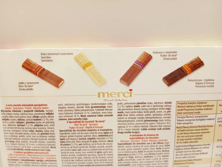 MERCI WINTER CHOCOLATE CZEKOLADKI EDYCJA ŚWIĄTECZNA 250G