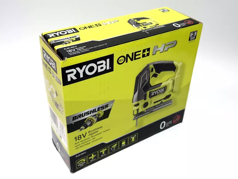 RYOBI RJS18X-0 BEZSZCZOTKOWA WYRZYNARKA 18V ONE+ HP KĄT CIĘCIA 0° - 45°