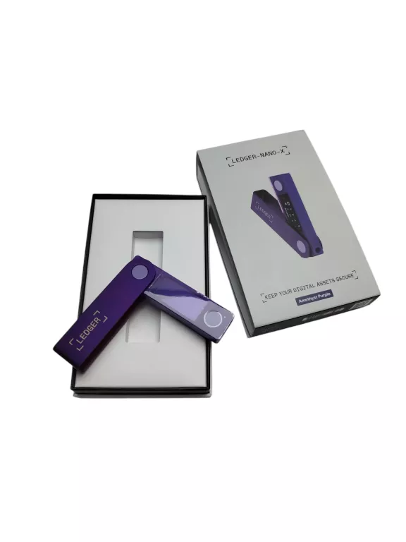 PORTFEL KRYPTOWALUT LEDGER-NANO-X FIOLETOWY
