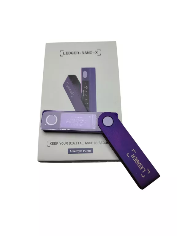 PORTFEL KRYPTOWALUT LEDGER-NANO-X FIOLETOWY