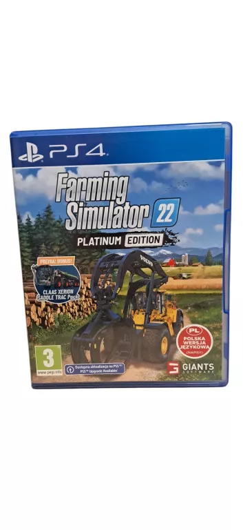 GRA PS4 FARMING SIMULATOR 22 PLATINUM EDITION