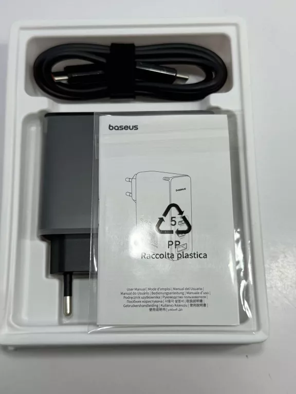 BASEUS GAN5PRO ŁADOWARKA SIECIOWA 2XUSB-C USB 160W