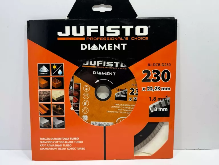 TARCZA DIAMENTOWA TURBO JUFISTO JU-DCB-D230