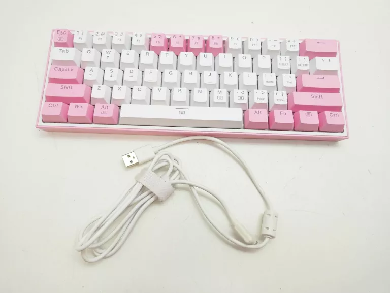 KLAWIATURA PC REDRAGON FIZZ RGB K617-RGB RÓŻOWA