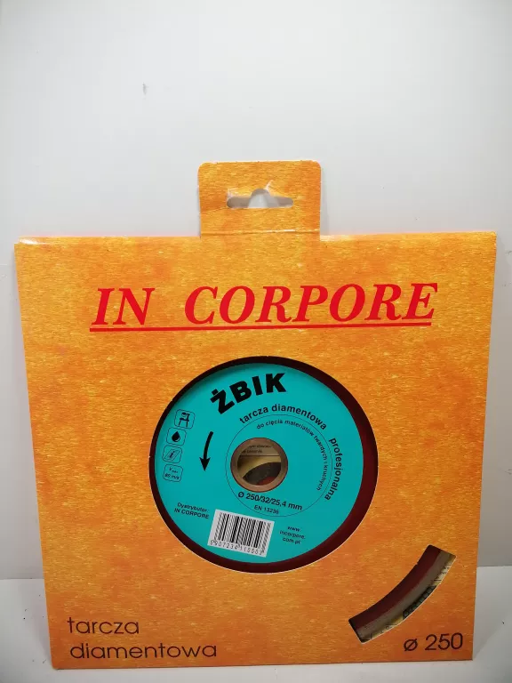TARCZA DIAMENTOWA ZBIK 250