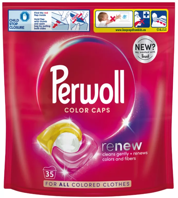 PERWOLL CAPS COLOR KAPSUŁKI DO PRANIA KOLORU 35 SZT. 9000101811513