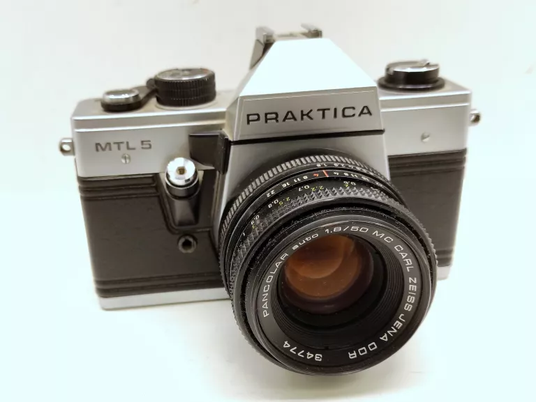 APARAT FOTOGRAFICZNY PRAKTICA MTL 5 + CARL ZEISS JENA DDR PANCOLAR AUTO 50